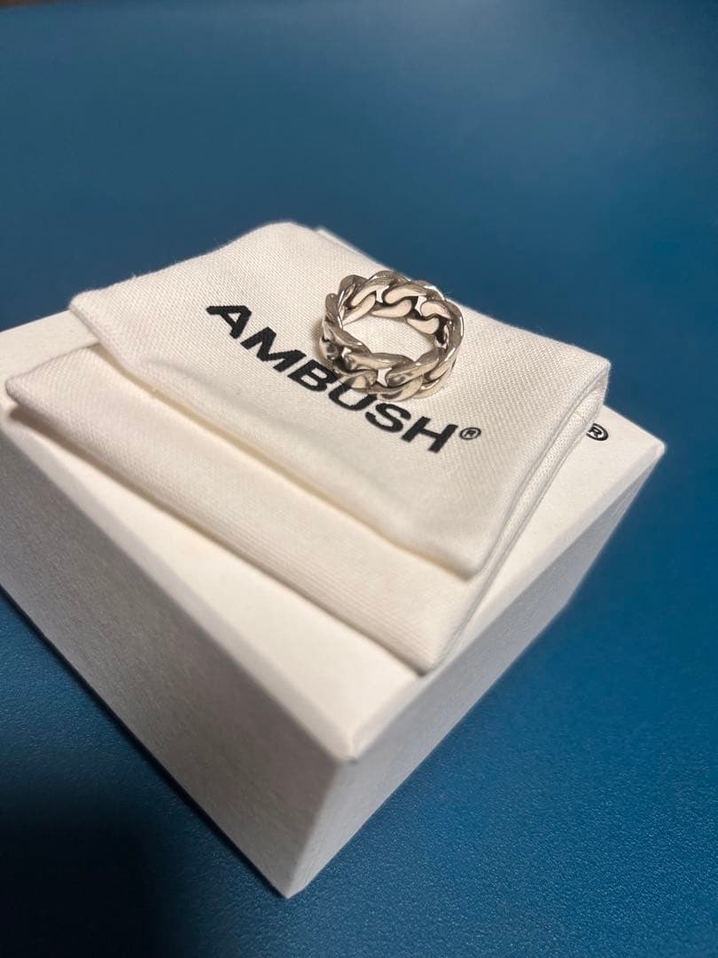AMBUSH シルバー チェーンリング