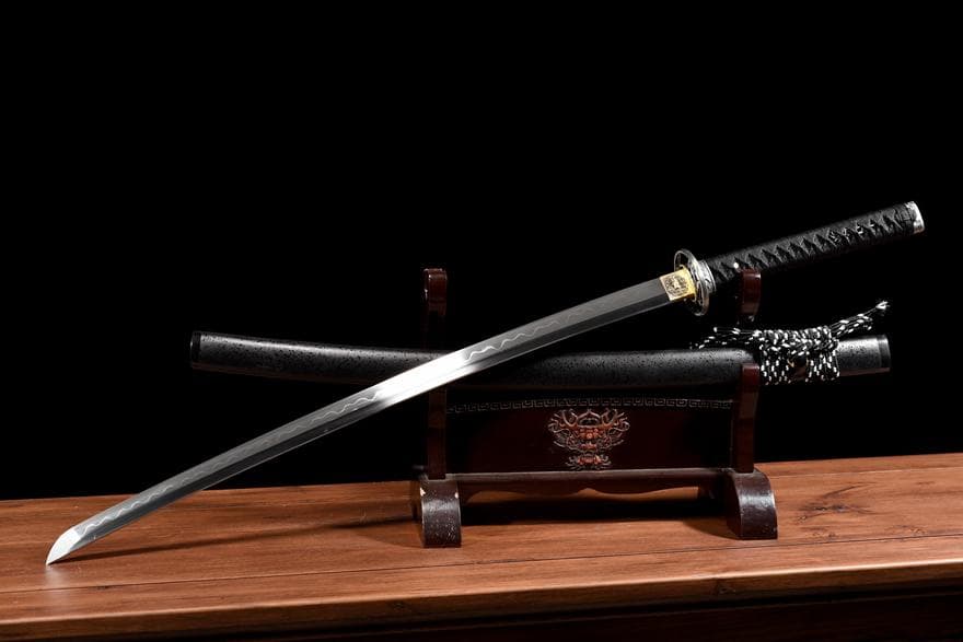 日本刀 模造刀 居合刀 斬馬刀 龍泉剣 清剣 T 10覆土焼刃波紋鏡面武者刀