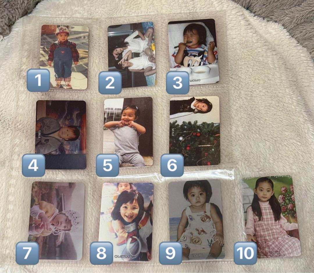 TWICE幼少期トレカ