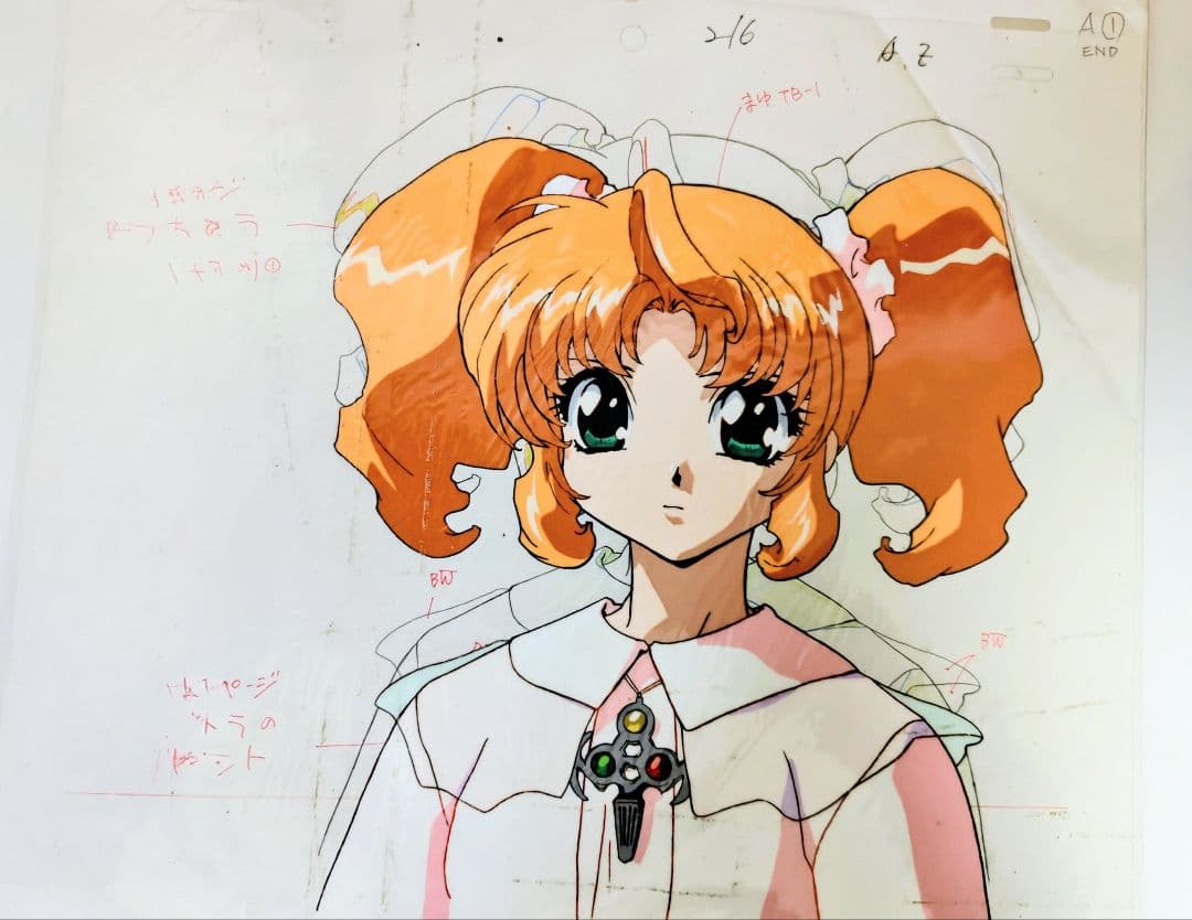 シャーマニックプリンセス、ティアラセル画 オレンジ髪 大きなリボン