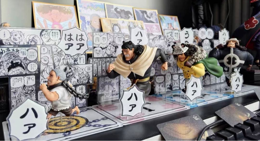 ワンピース 革命軍 熊 クマ 4体セット フィギュア ガレージキット