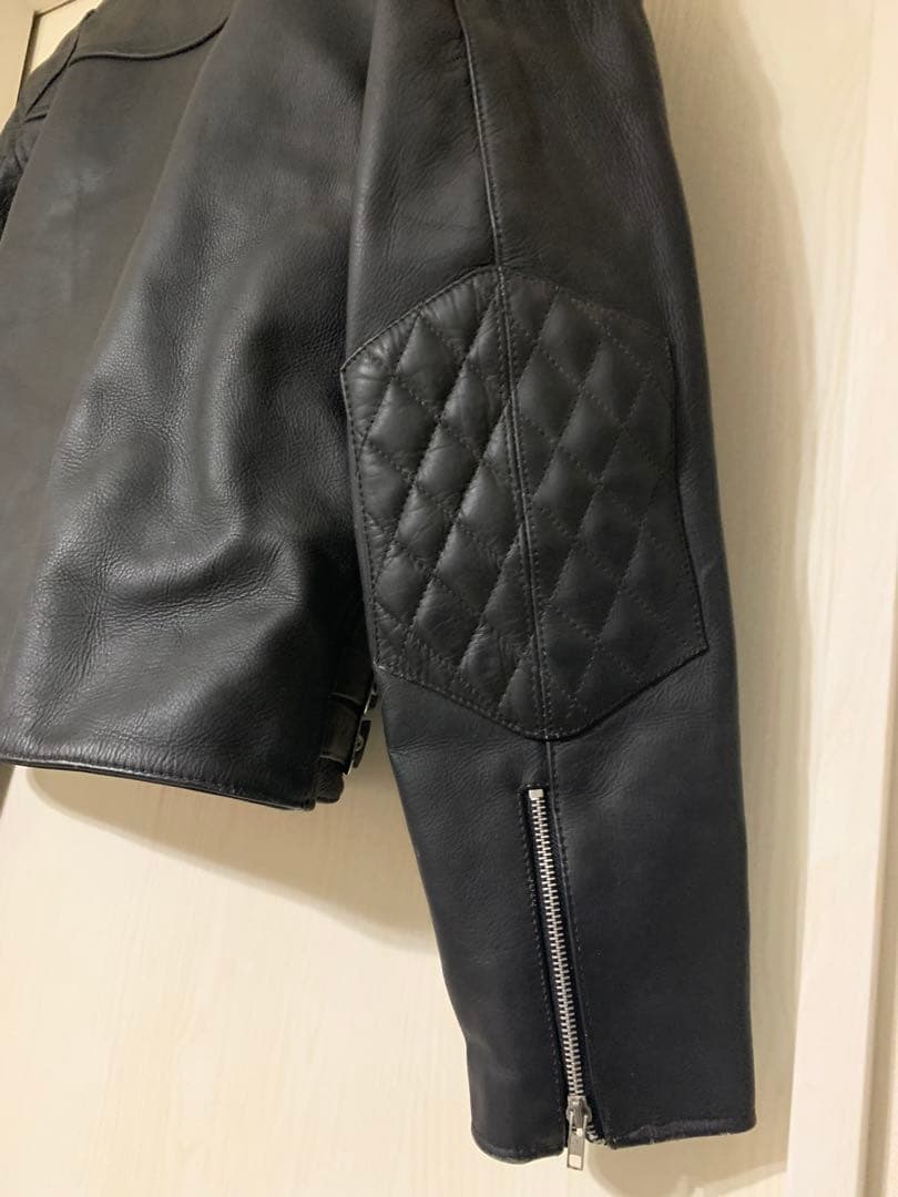 Liugoo Leathers ブラック レザージャケット 3L