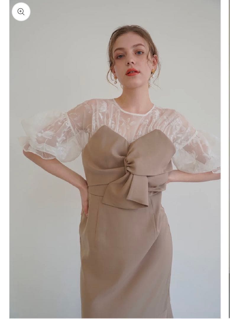 オリーブグリーン パーティードレス