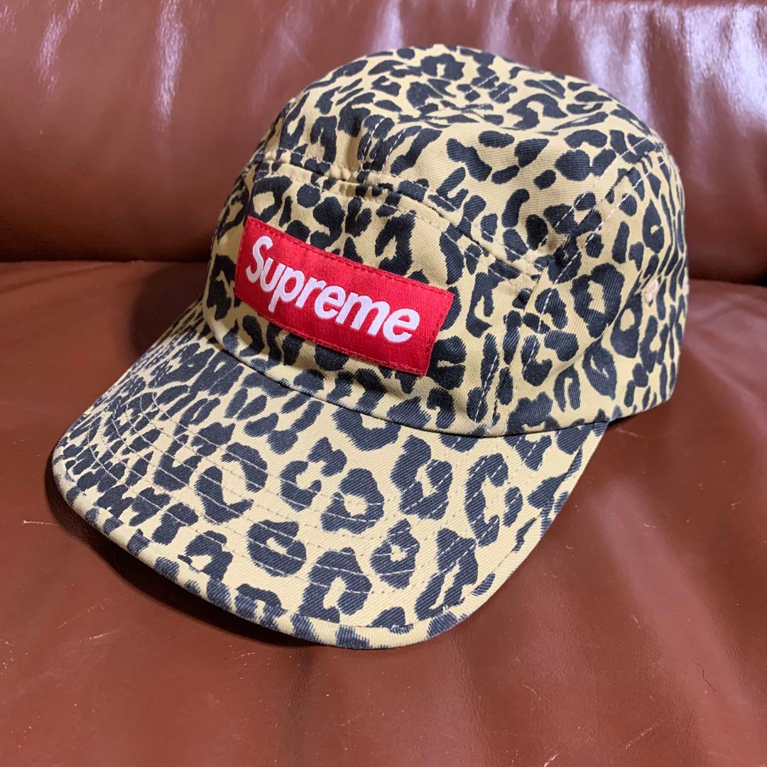 Supreme Washed Chino Twill Camp Cap レオパ