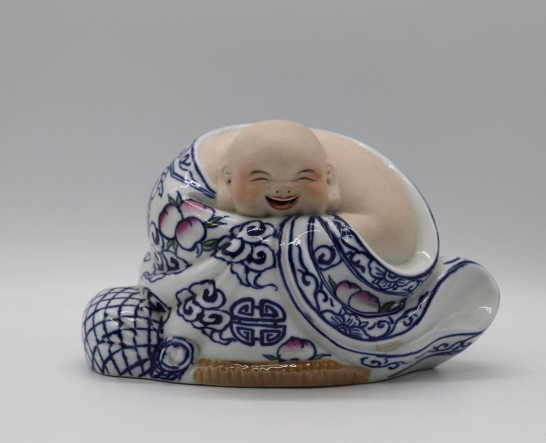 中国　景徳鎮　布袋　磁塑廠出品　送料込み0206