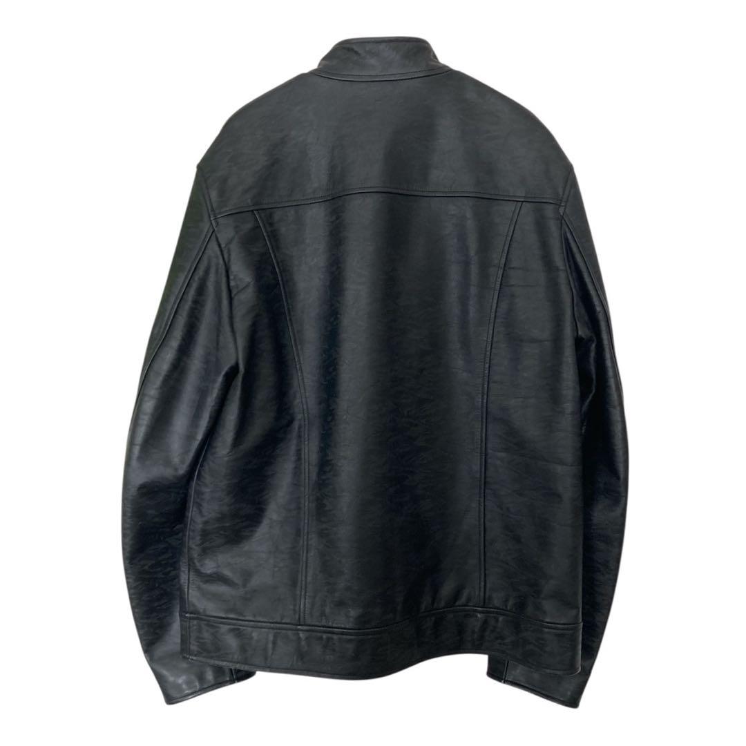 【MEN'S BIGI】メンズビギ　本革　牛革　シングルライダース