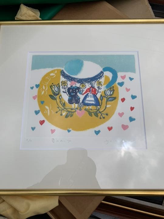 佐々木麻こ　作品　リトグラフ