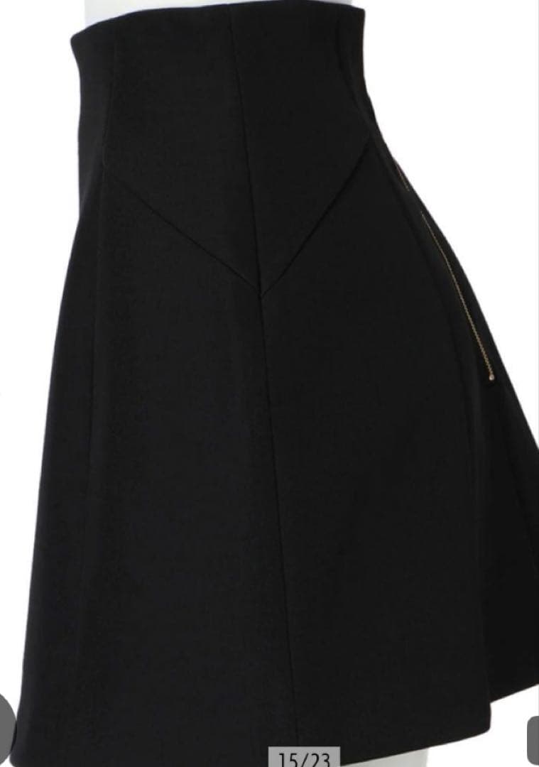 バックジップフォルムミニスカート