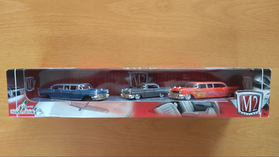 M2machines 1957 Chevrolet Bel Air 3台セット