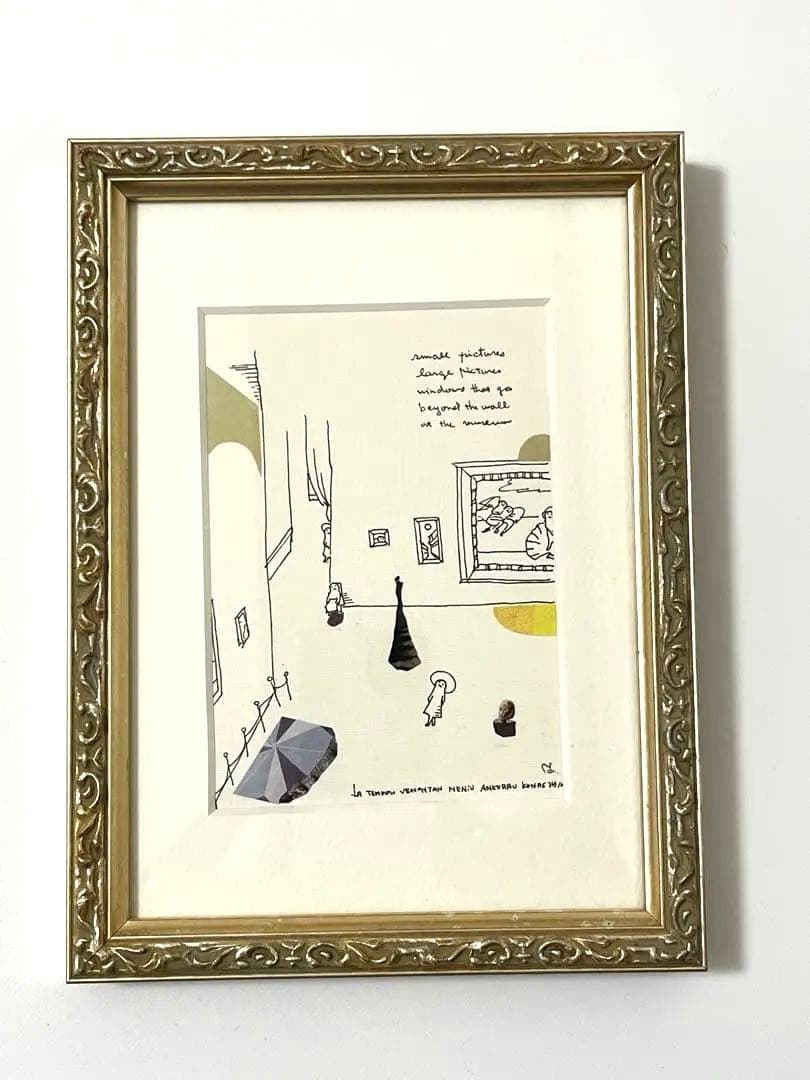 フジモトマイコ 絵画 1号 美術館の大きな絵と小さな絵（ブックレット付）