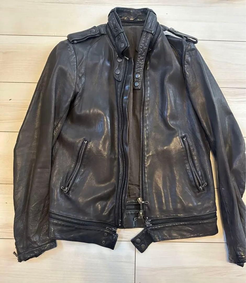 アタッチメント　ライダース　サイズ2 カーフレザー　ATTACHMENT