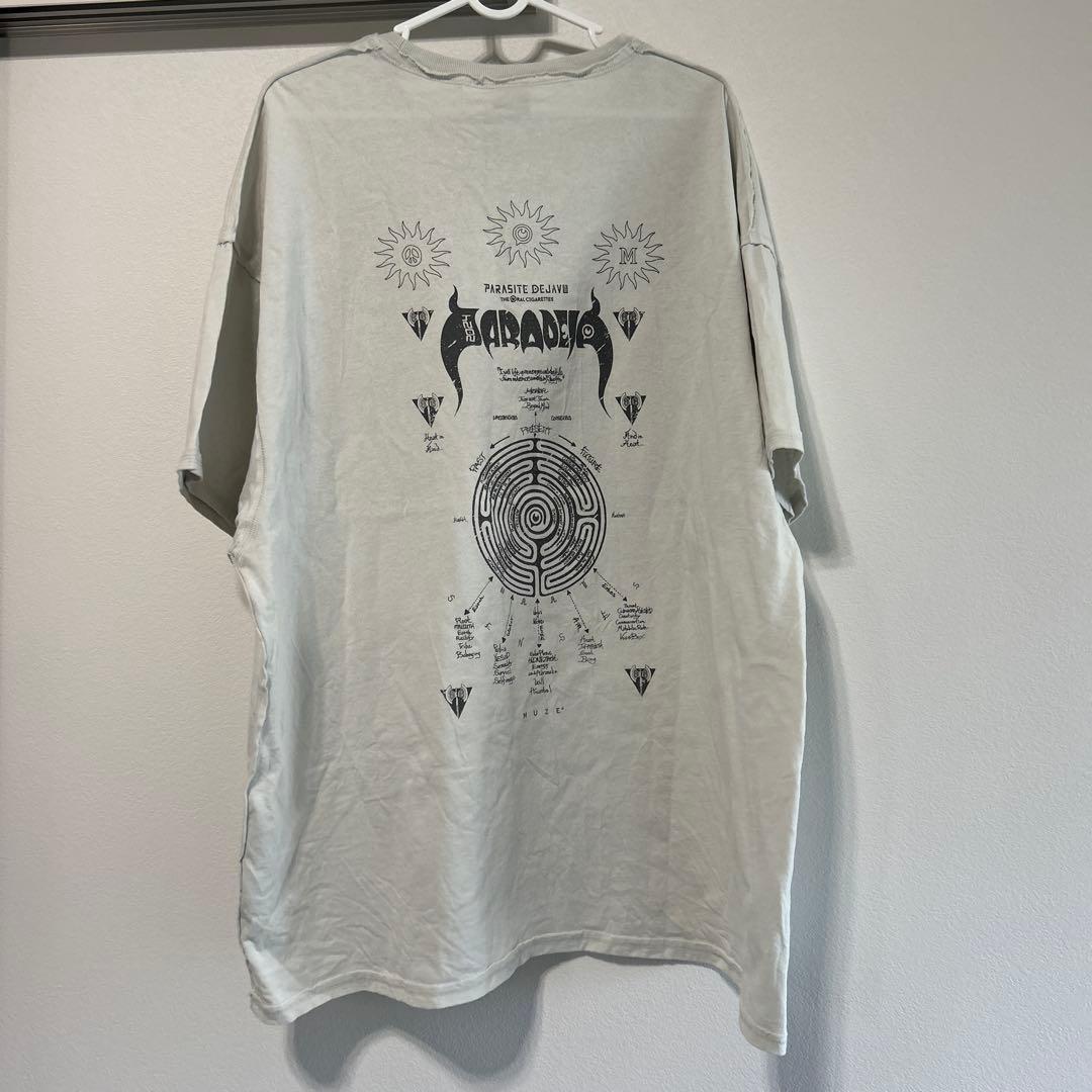 オーラル　ラビリンスビックシルエットTシャツ　白色