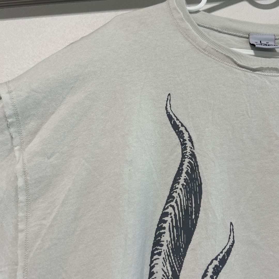 オーラル　ラビリンスビックシルエットTシャツ　白色