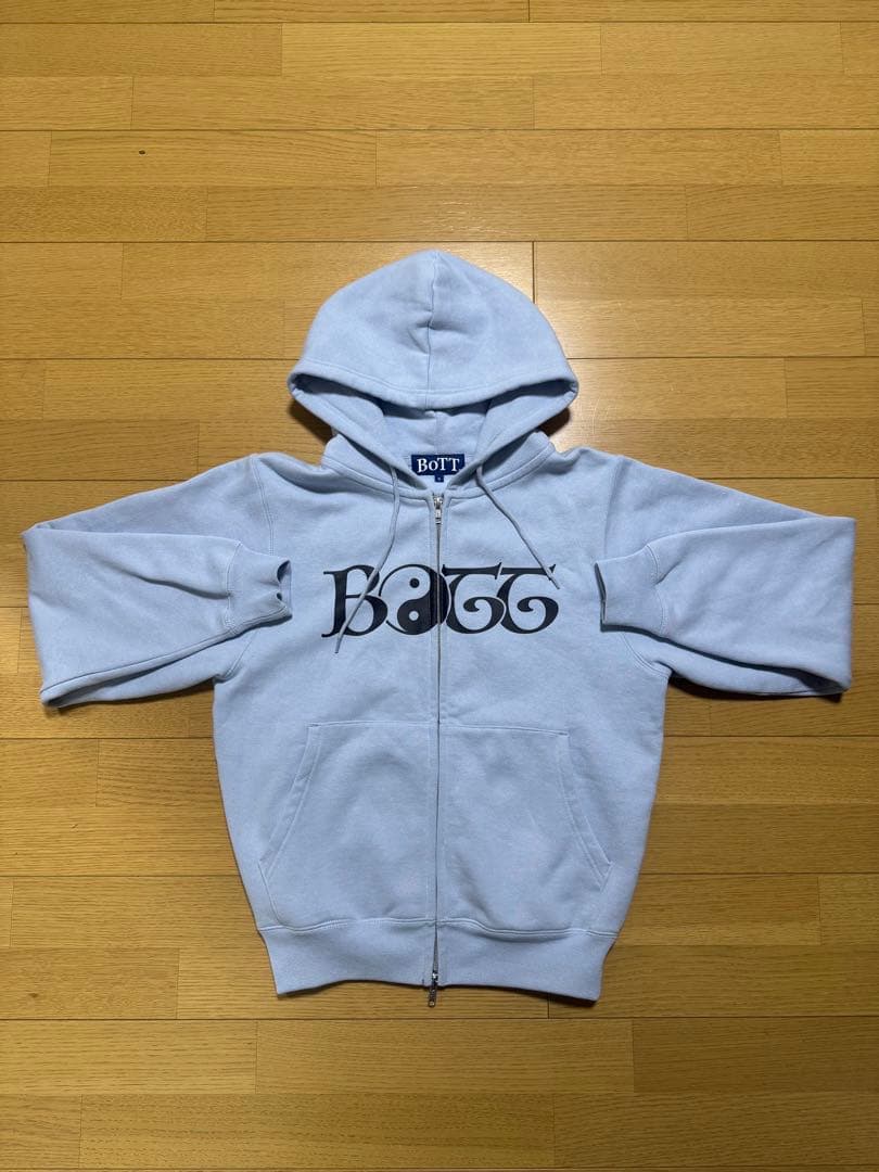 BoTT ライトブルー ジップアップパーカー