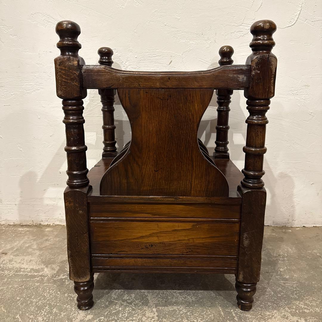 ヴィンテージ　マガジンラック　引き出し付き　1