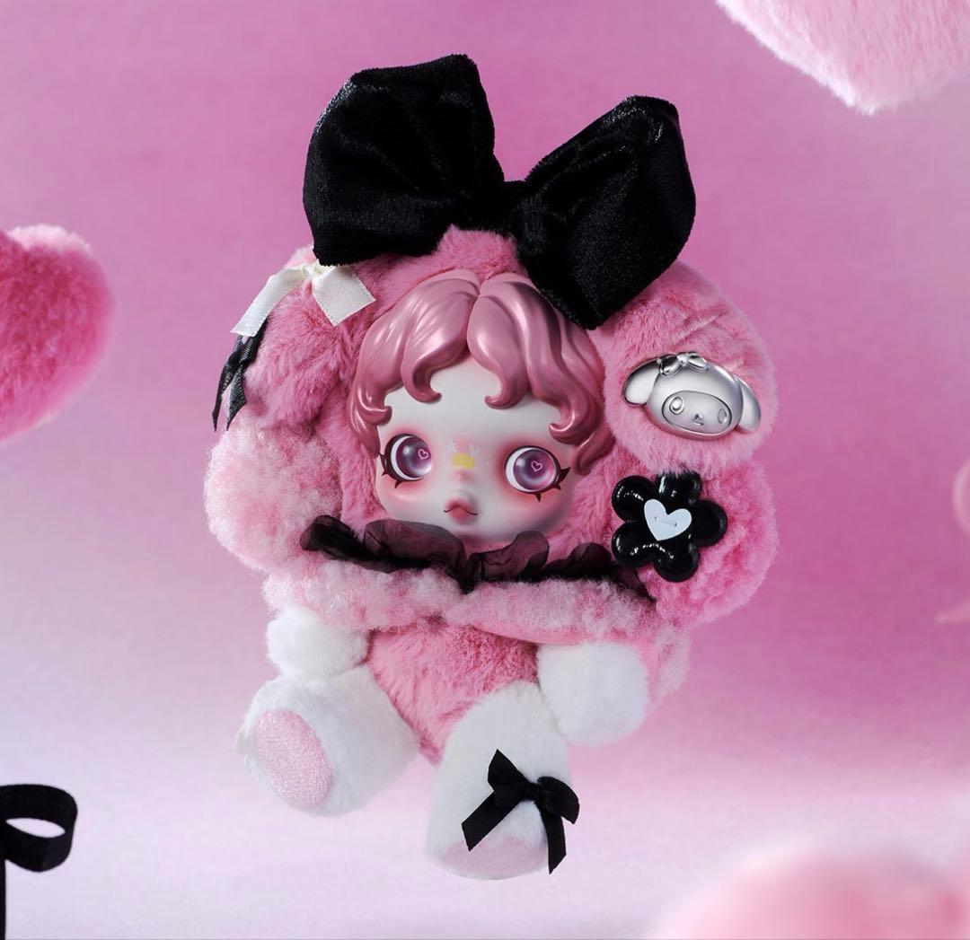 【現品】My Melody × Skullpanda ぬいぐるみ