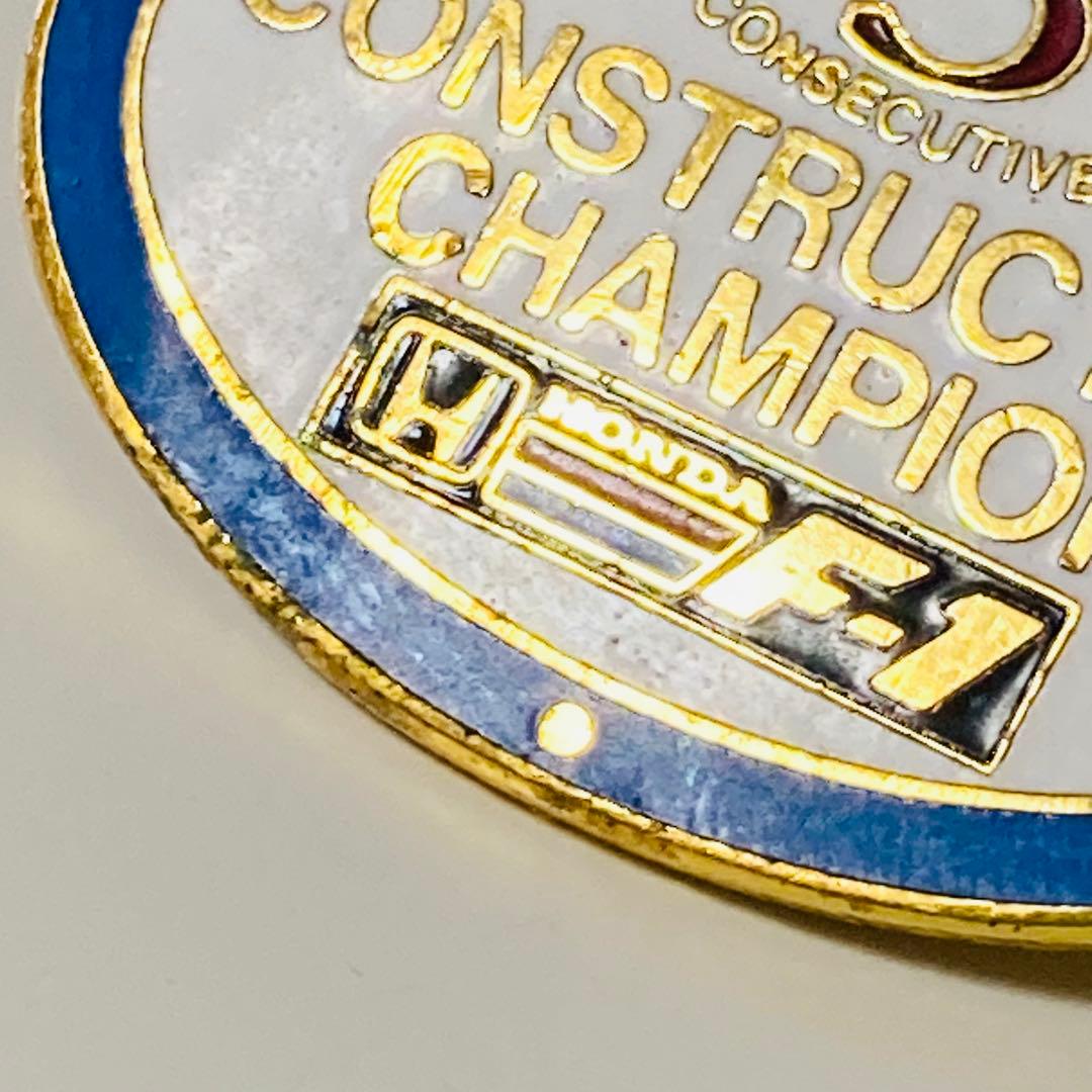 F1✳️HONDA『5年連続 コンストラクターズチャンピオン記念ピンバッジ』非売品