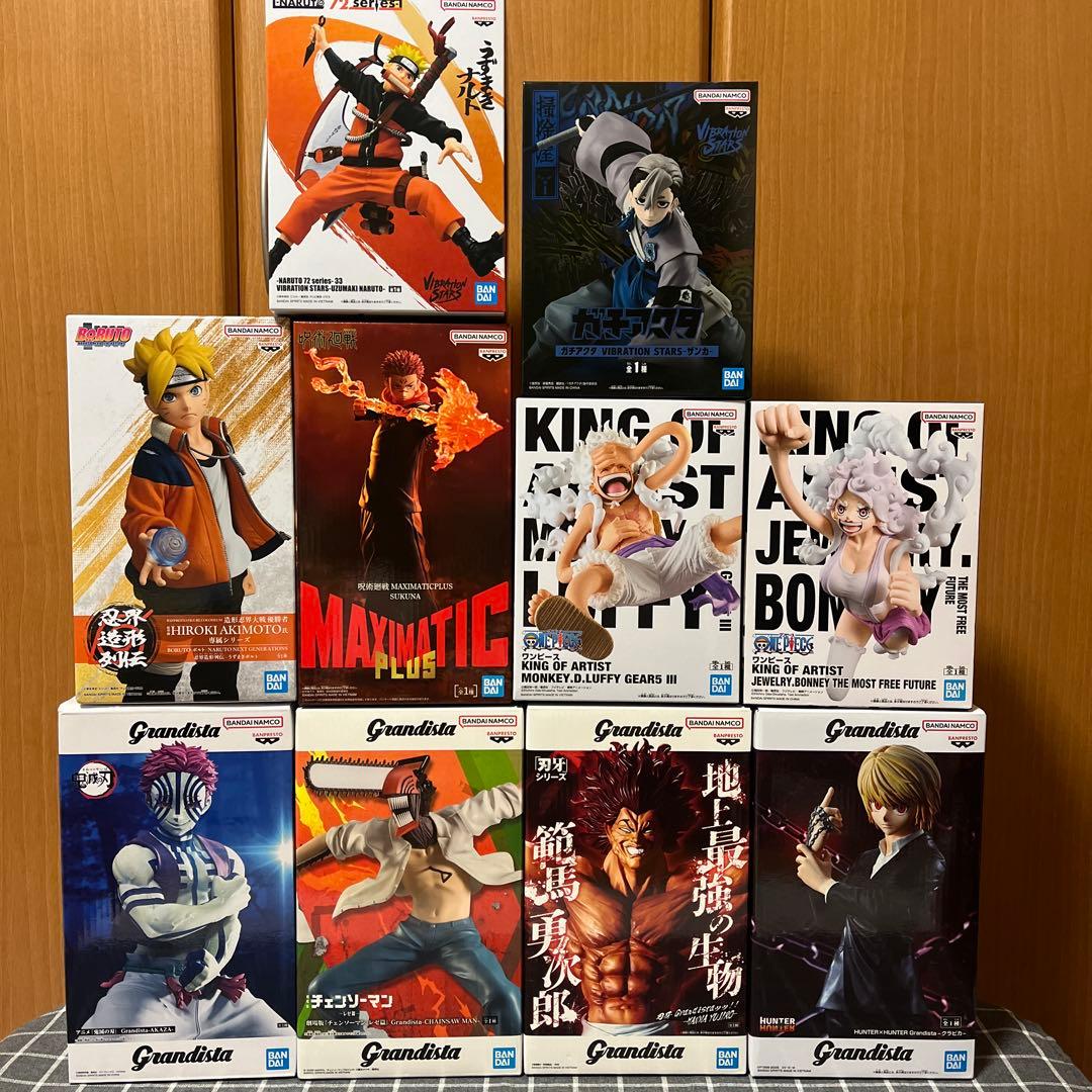 男の子フィギュア　NARUTOチェンソーマンワンピースガチアクタなどまとめ