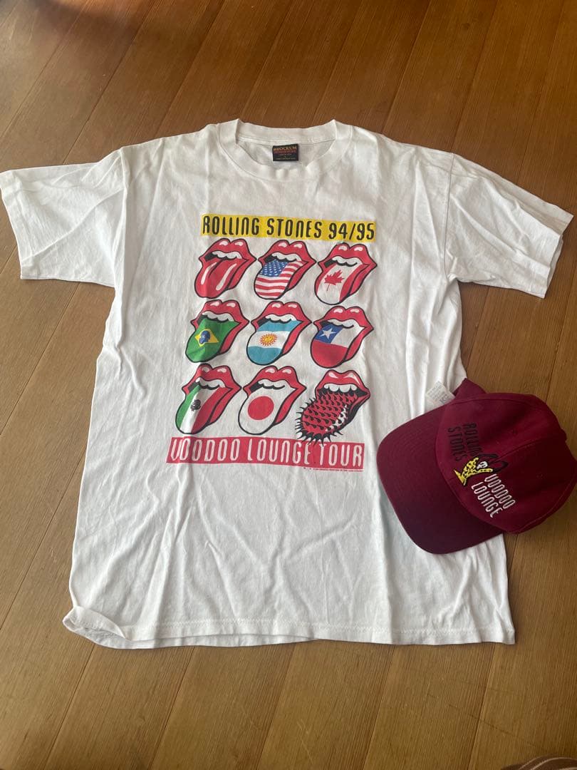 ローリングストーンズ94/95ツアーTシャツとキャップ