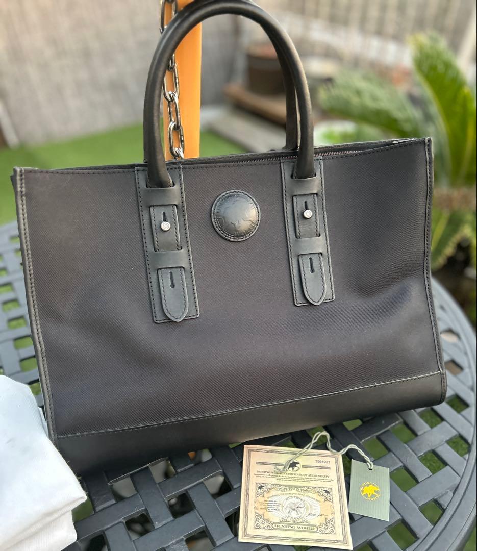 ハンティングワールド　メンズビジネストートバッグ　美品‼️