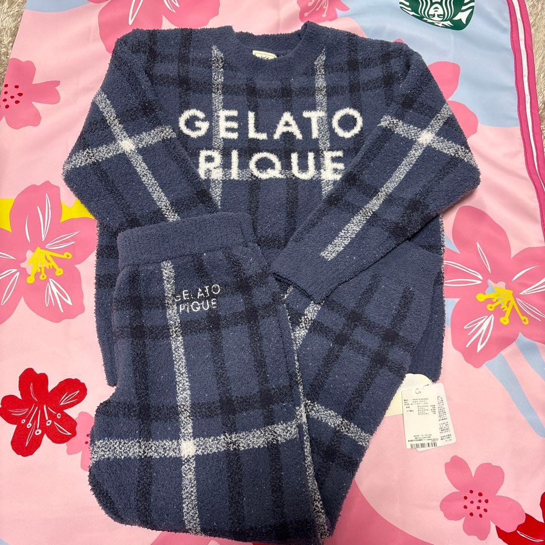 GELATO PIQUE チェック柄パジャマ　120〜130 新品タグ付き