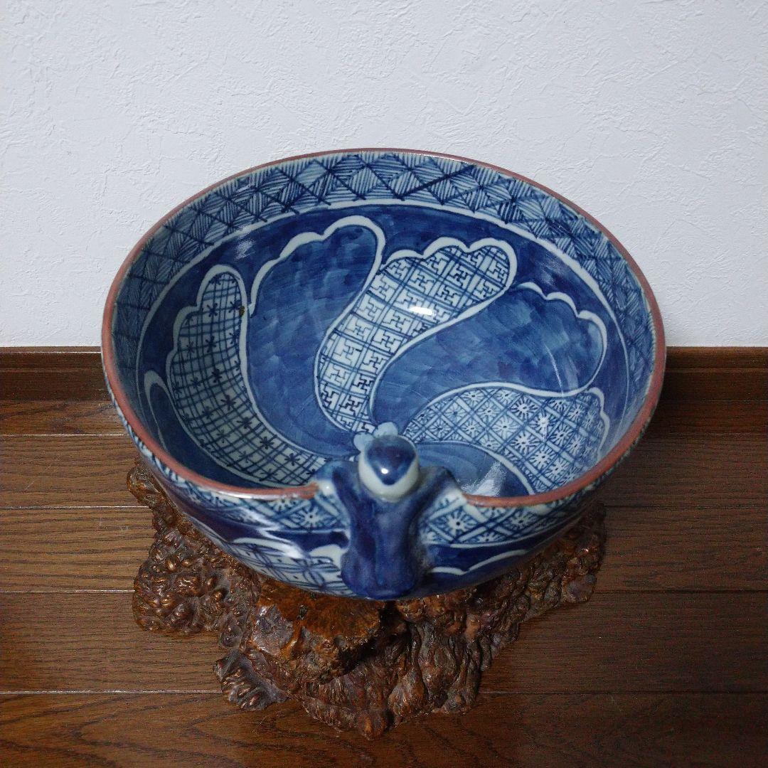 大特価‼️ 最終値下げ‼️水野菊夫作‼️祥瑞ワインクーラー‼️大鉢‼️一点物‼️