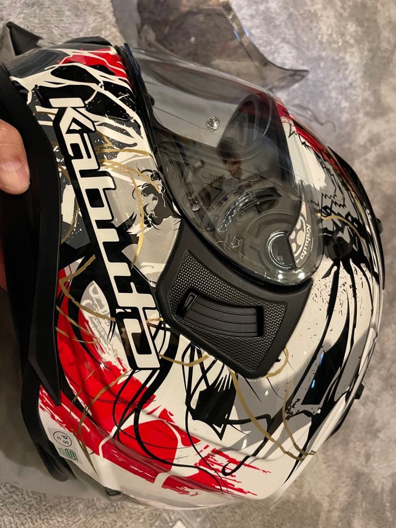 Kabuto フルフェイスヘルメット ブラック/レッド