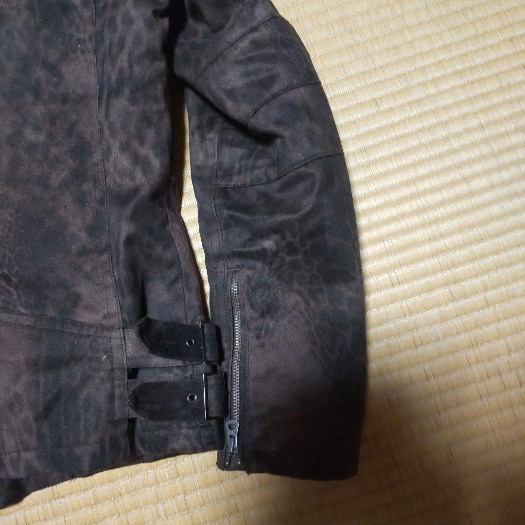 トルネードマート/LLサイズ/レオパード柄/シングルライダースジャケット/