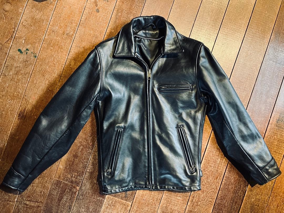 Schott AT101 34ショット シングルライダースジャケット USA製