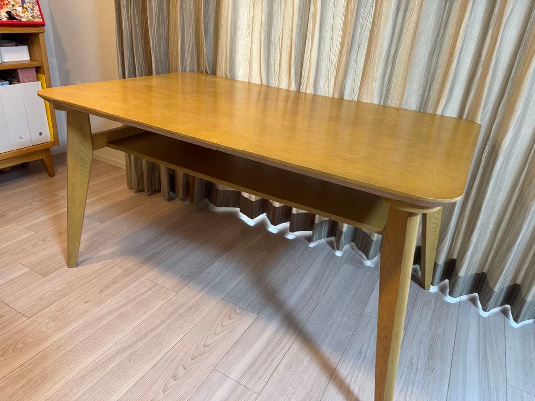 ニトリ　ダイニングテーブル　4人掛け　ナチュラル　ウッド　120cm