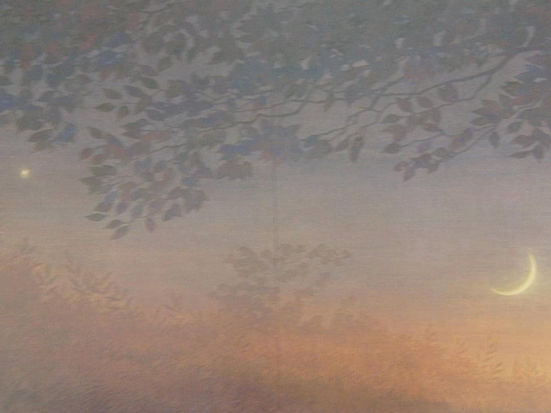 手塚雄二、【星と月と】、希少な額装用画集より、新品額装付、状態良好