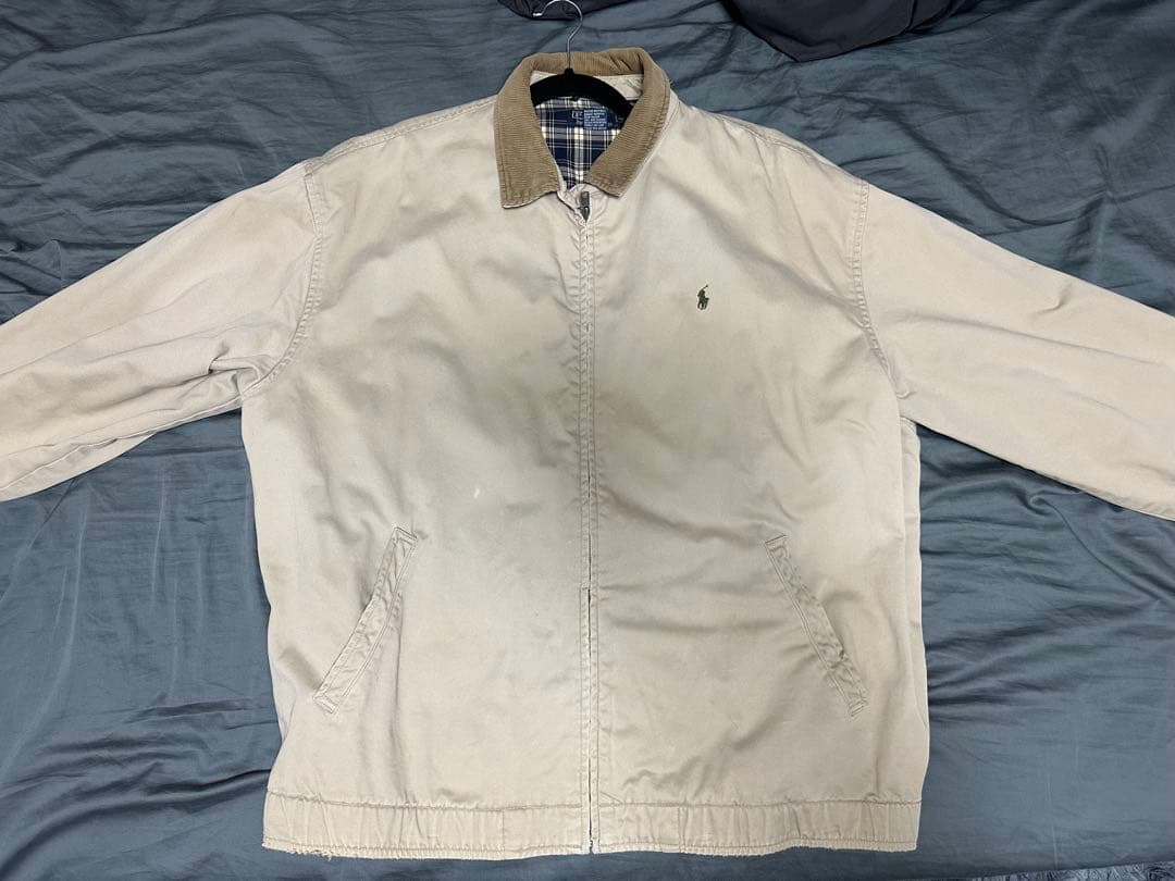 希少 Ralph Lauren ジップアップジャケット　ラルフローレン ベージュ