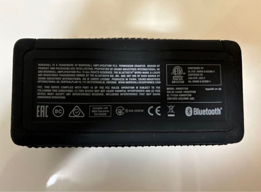 Marshall Emberton Bluetooth スピーカー