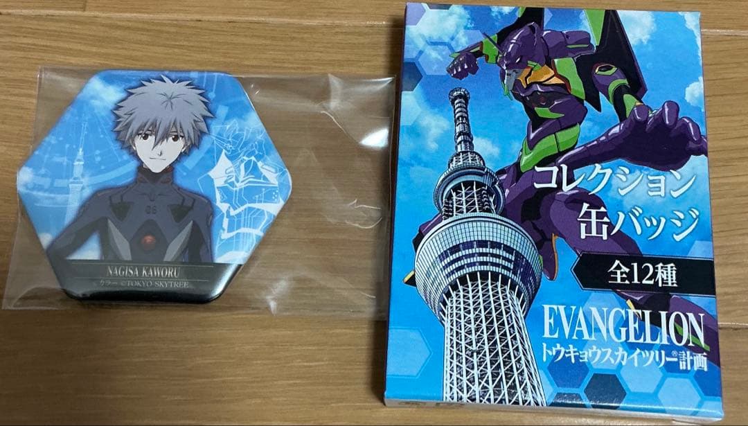EVANGELIONトウキョウスカイツリー計画缶バッジ　渚カヲル