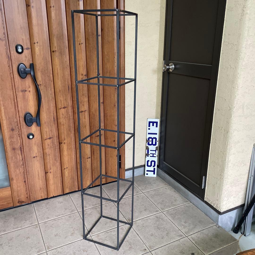 インダストリアル アイアン ラック シェルフ 1点 シャビー 店舗什器（Ａ）