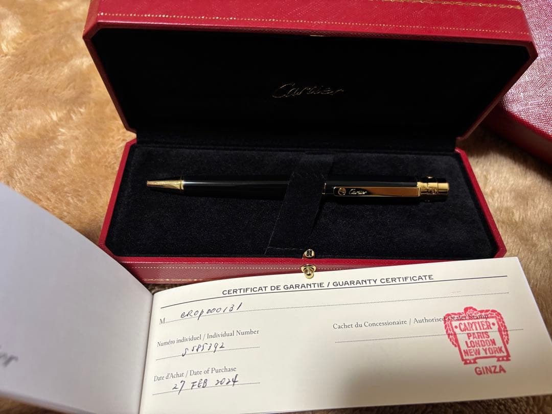 サントス ドゥカルティエボールペン(専用ケース付き) 品番：OP000131