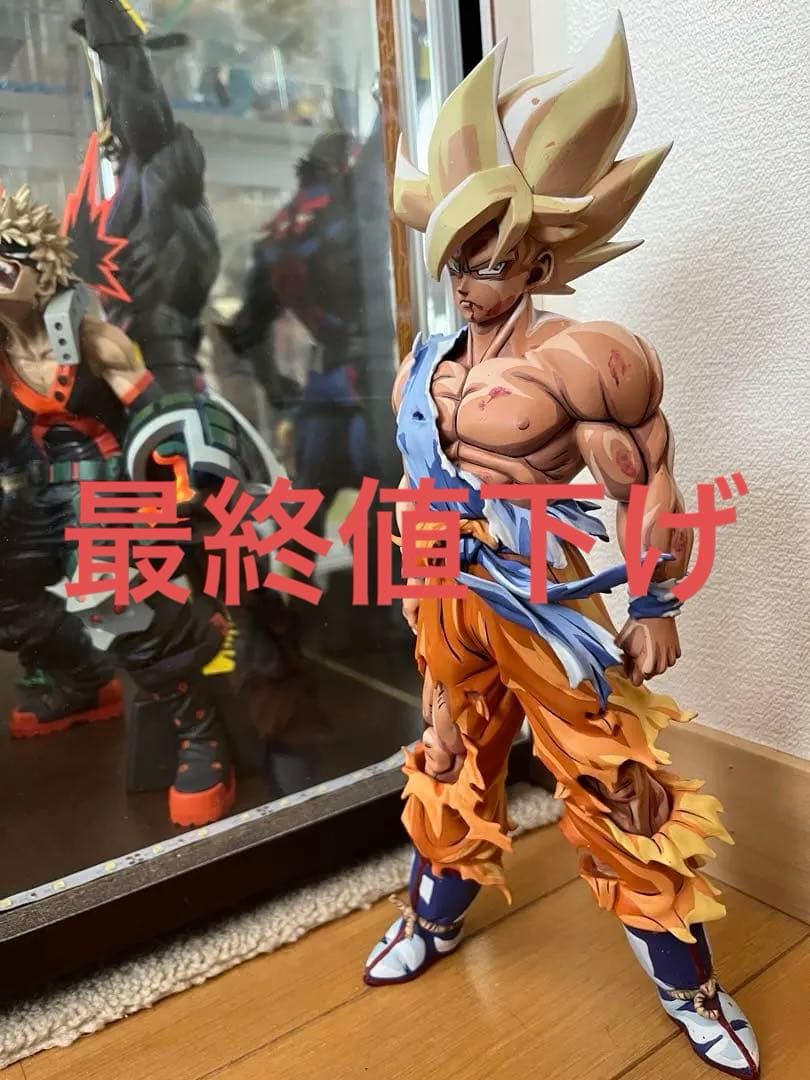 孫悟空 スーパーサイヤ人 フィギュア リペイント 二次元塗装