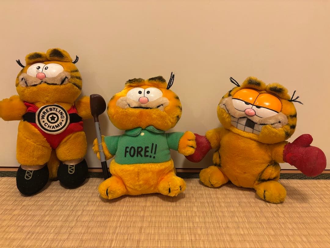 ガーフィールド ぬいぐるみ　3点セット