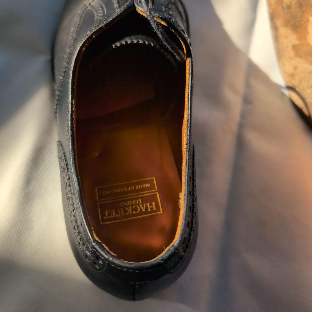 HACKETT ブラック ドレスシューズ イギリス製