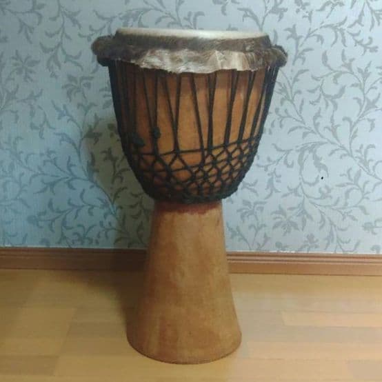 ジャンベ　直径約35cm 高さ約65cmアフリカドラム　民族楽器　①
