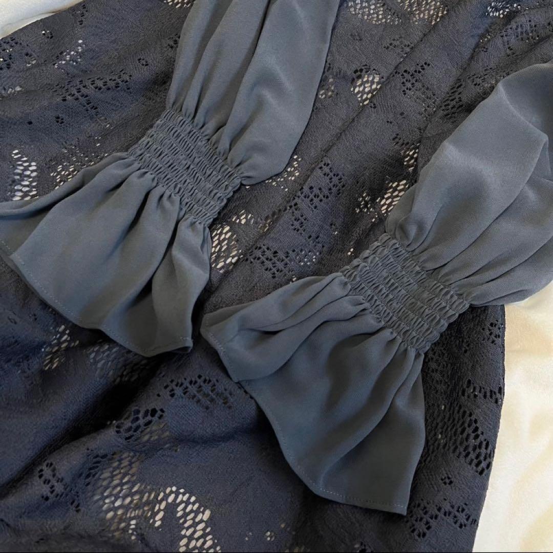 niana アシンメトリータックドレス チャコールアンドレスド【お値下げ交渉可】