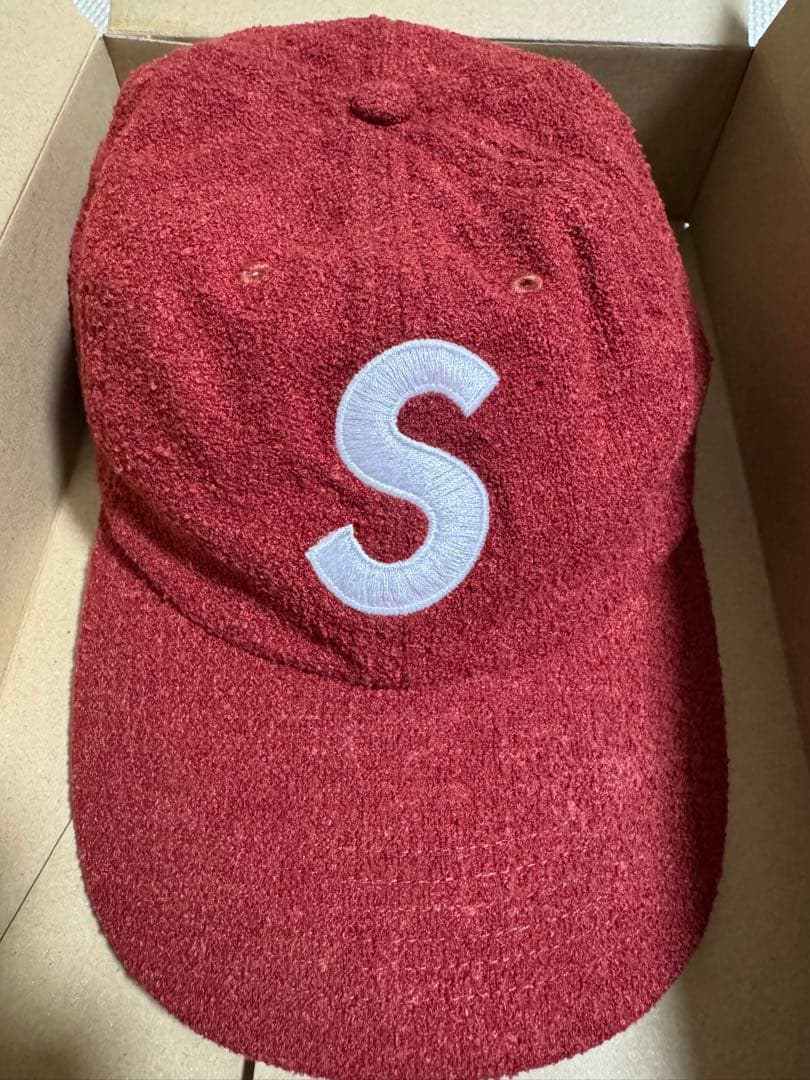 21ss supreme Terry S Logo 6-Panel loro 赤