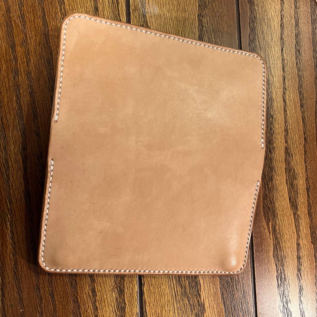 虎龍(弍型) トラッカーウォレット　ヌメ革　長財布