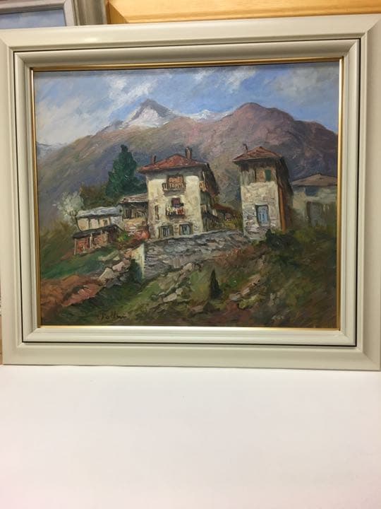 絵画肉筆画油絵 画家イタリア  ホーリニー作品直筆オリジナル厚塗り絵画