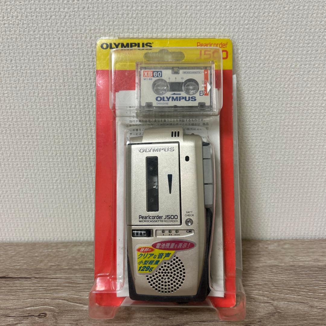 OLYMPUS マイクロカセットテープレコーダー パールコーダーJ500