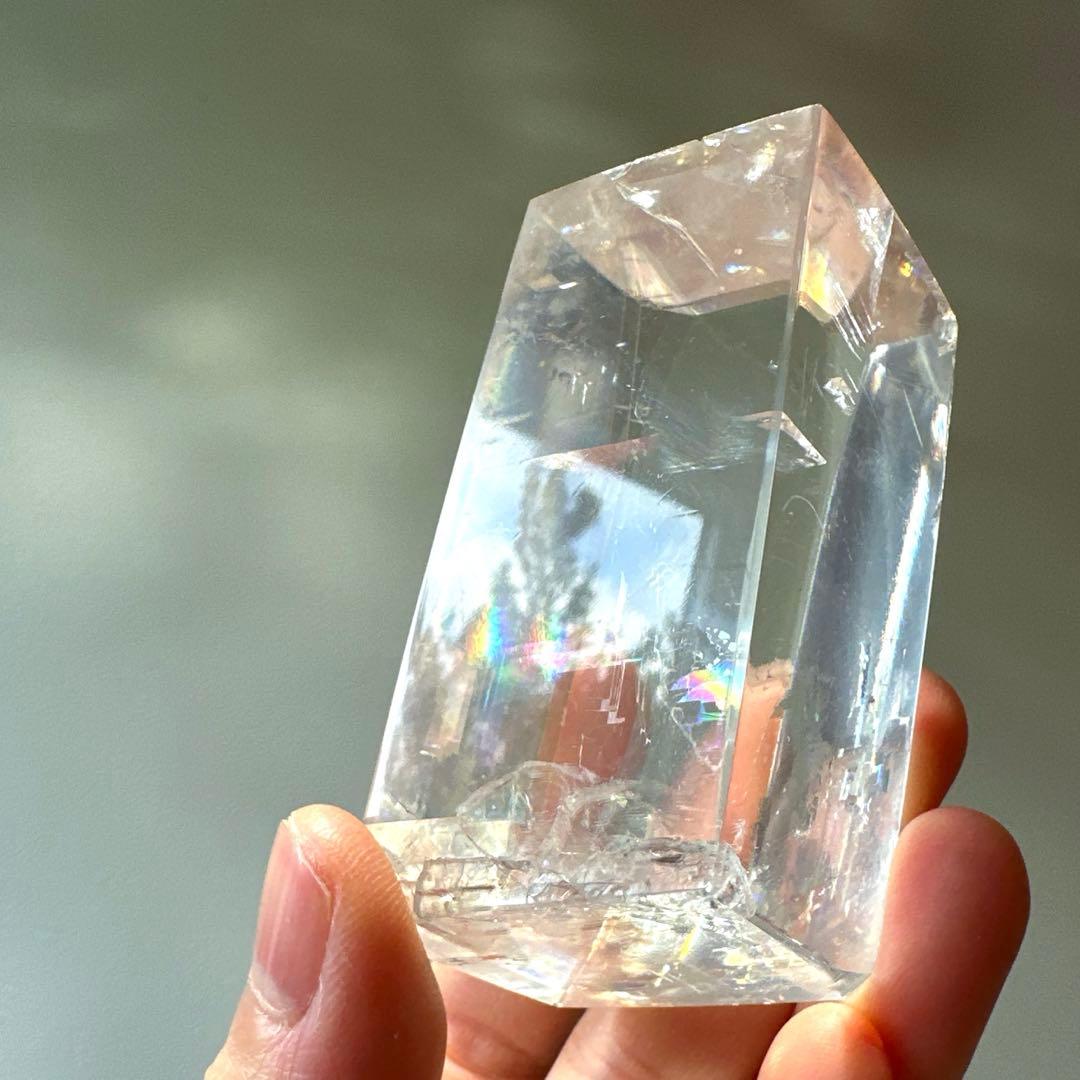 カルサイト　高品質　虹　プリズム　113.5 レインボーカルサイト