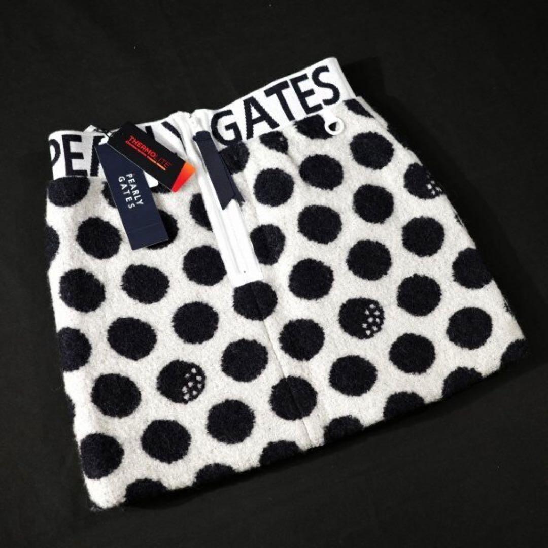 【PEARLY GATES】秋冬 ドット柄 THERMOLITE スカート1番M