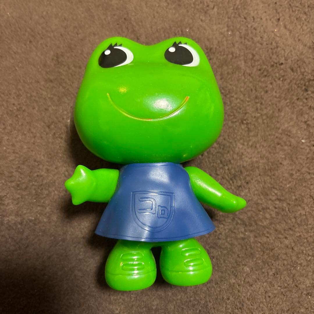 コロチャン　ヴィンテージ　カエル型フィギュア 緑色 青い服