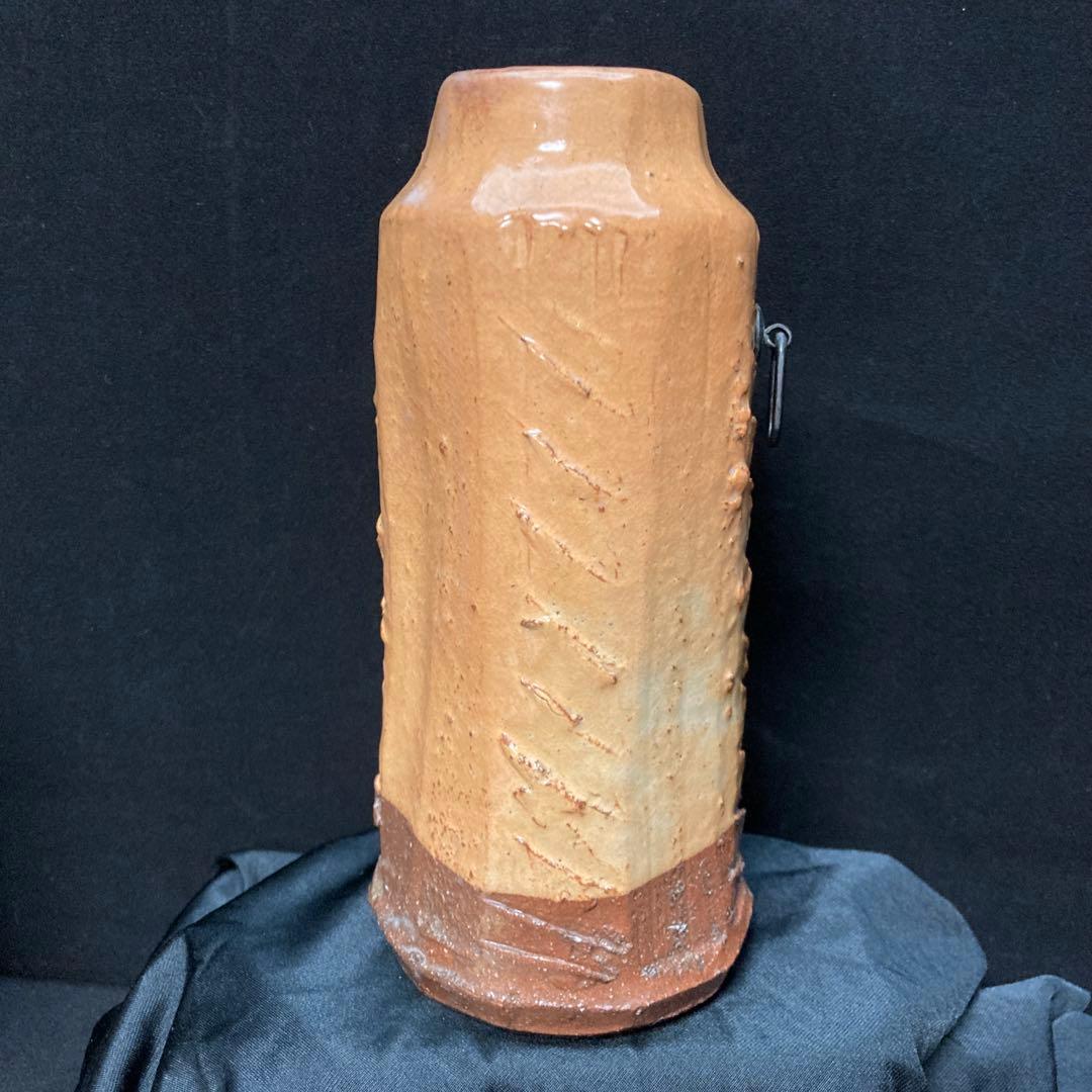 茶道具　萩掛花入　坂倉正治作　新品未使用