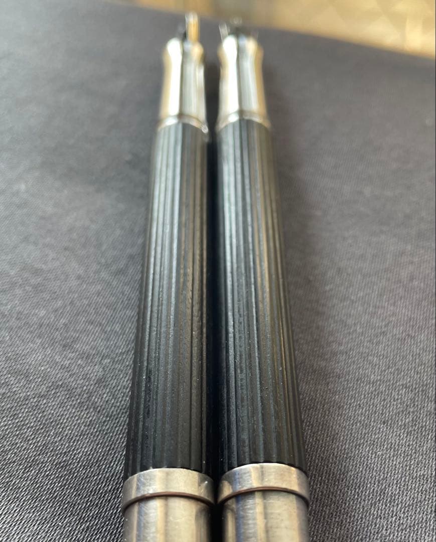 ファーバーカステル 万年筆 クラシック 伯爵 グラナディラ シルバーコート M